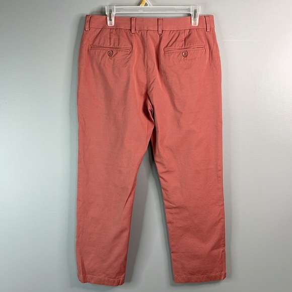 Daniel Hechter Mens Chino Pants Salmon Pink Straight Leg Pockets *As Is* Size 34 - Picture 6 of 10